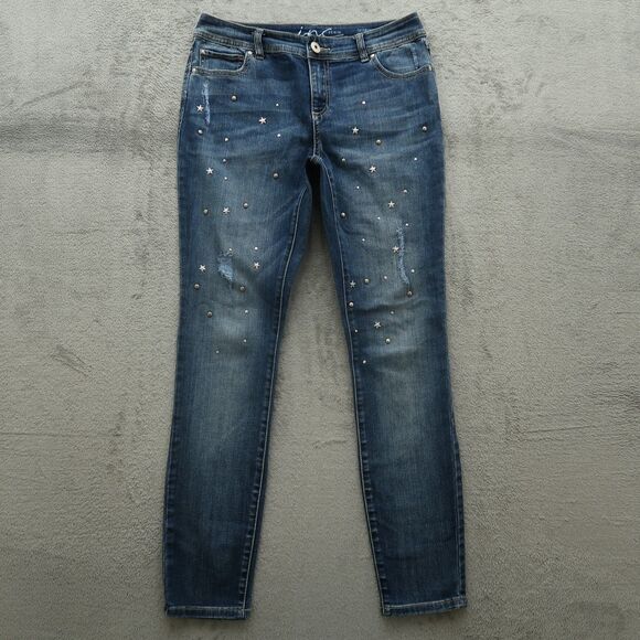 INC International Concepts Jeans Women's Size 6 Mid-Rise Skinny Leg 29" Inseam - Picture 1 of 16